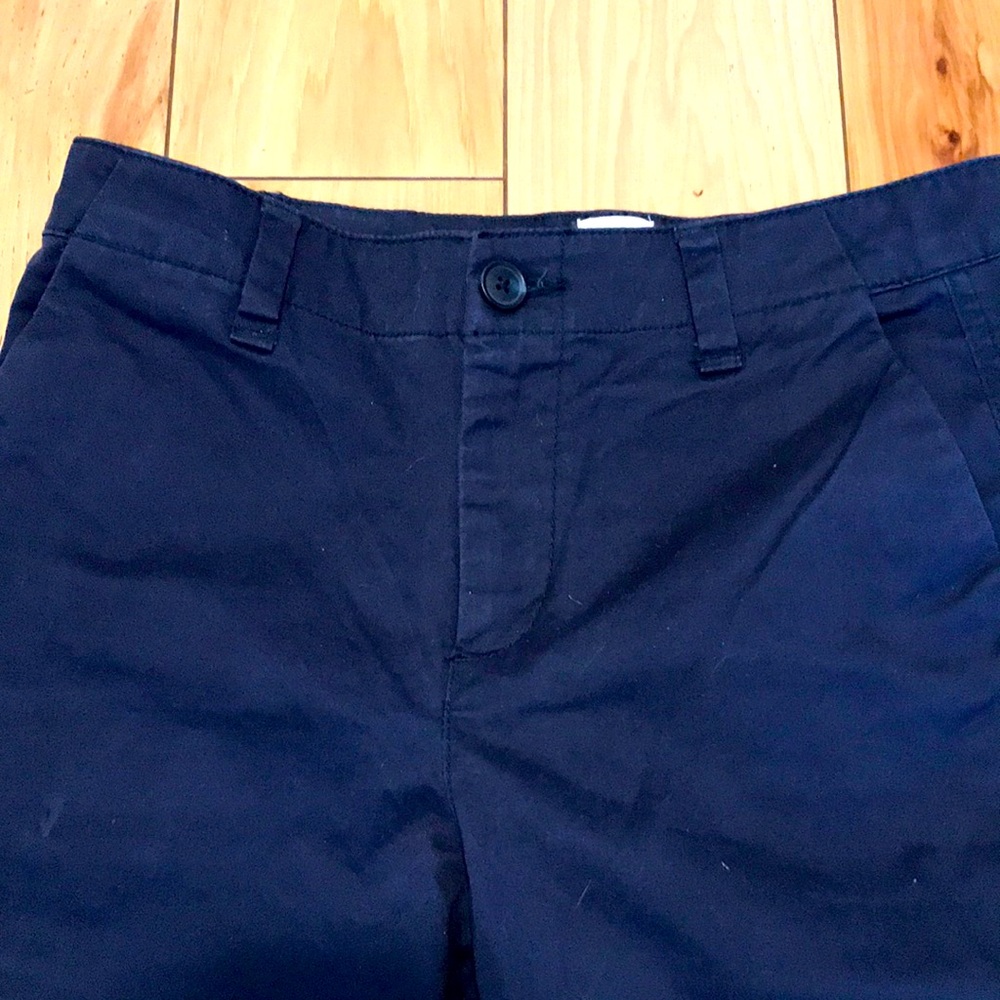 Blue Zip Up Chinos